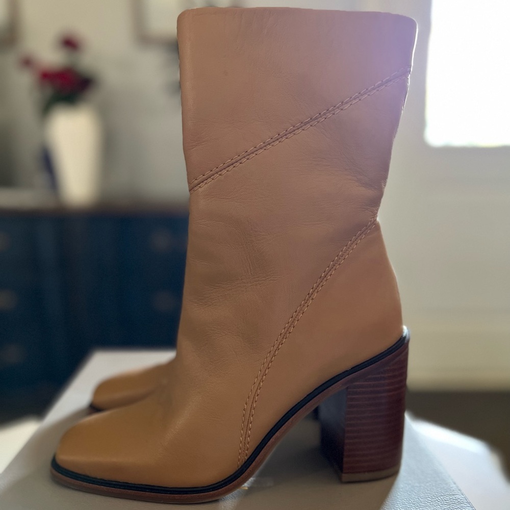 Franco Sarto, Stevie booties in condition and in Camel color